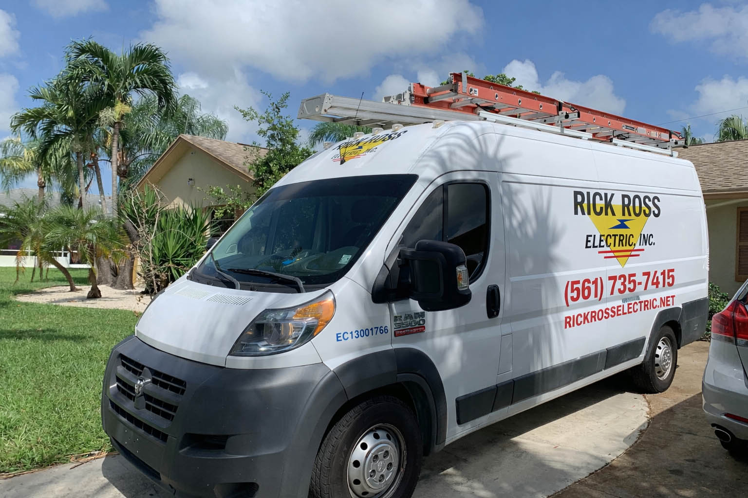 Rick Ross Electric, Inc. work van